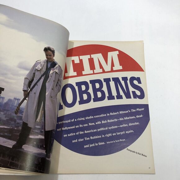 INTERVIEW Magazine, TIM ROBBINS, Sonic Youth, Martha Stewart, LYPSINKA August 92 - Picture 9 of 15
